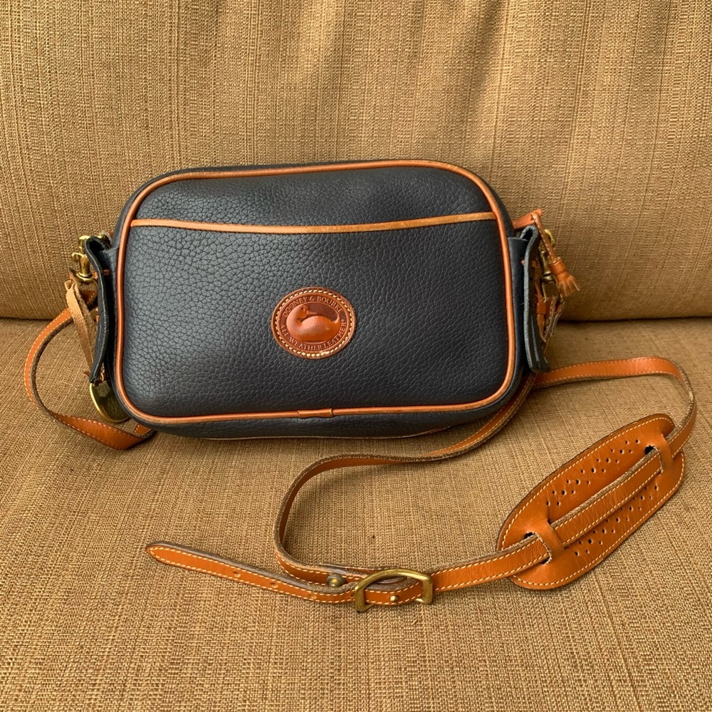 Dooney & Bourke Leather Blue 90s Vintage Bag